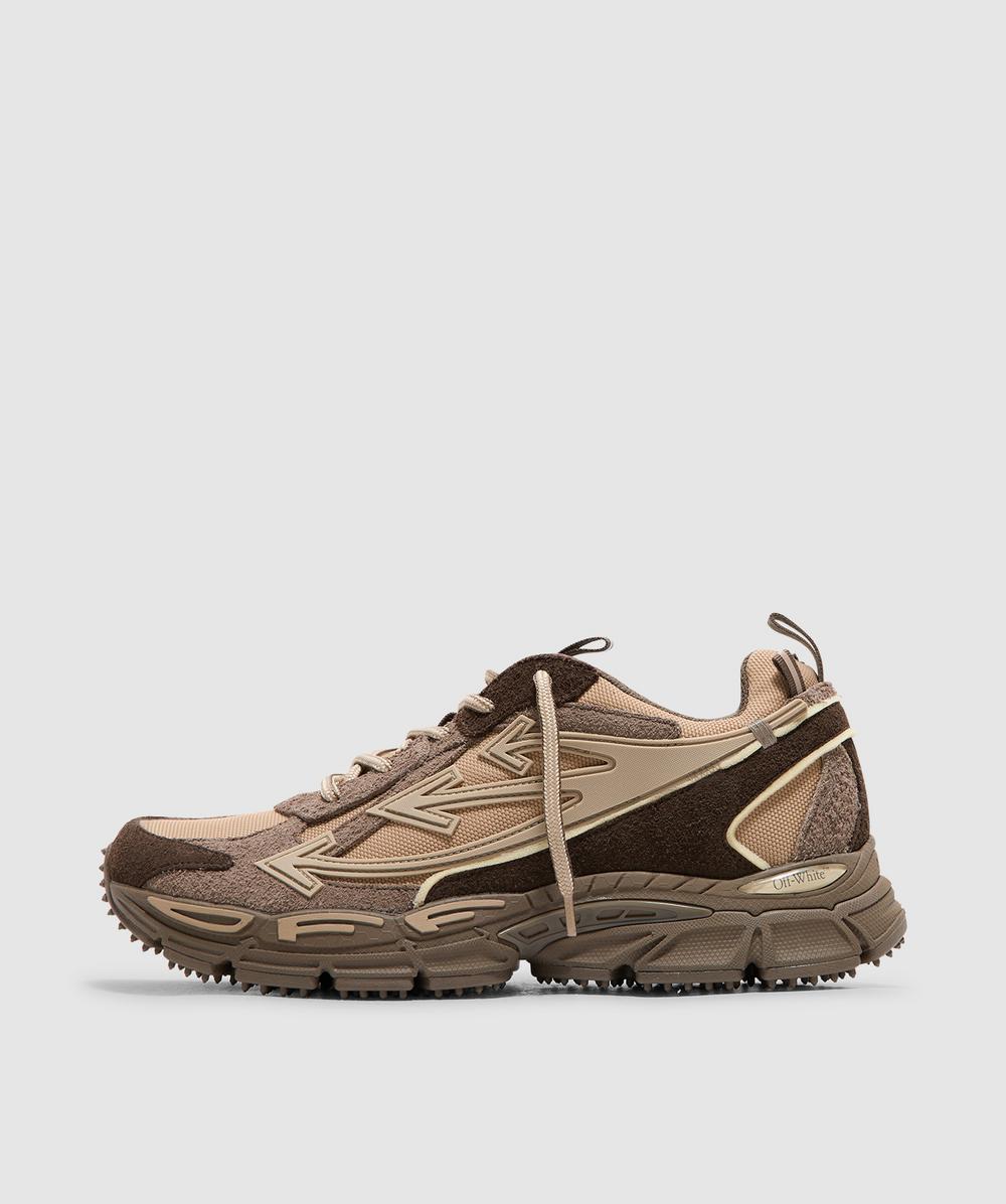 Off White C/o Virgil Abloh Off White Co Virgil Abloh Be Right Back Suede Sneaker In Brown