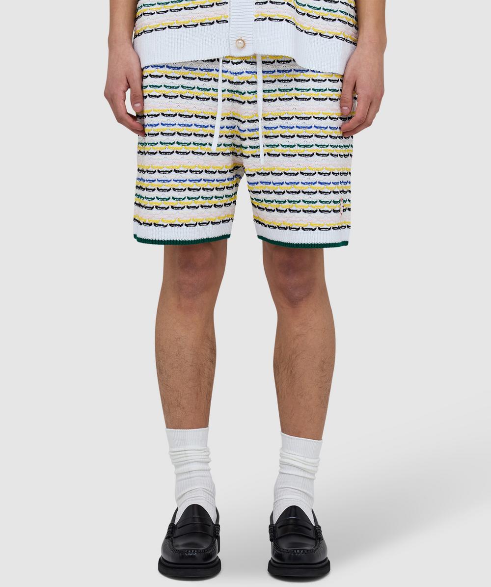 Casablanca Tuck Stitch Short In Multi