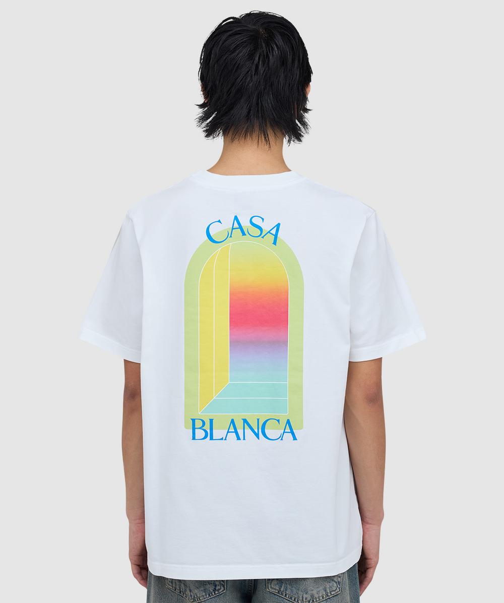 Casablanca Men's White L'arche T-Shirt ( - S) - Size S