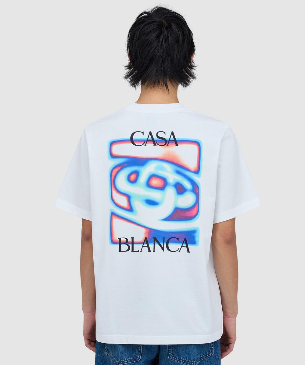 Casablanca Men's White Heat Map T-Shirt ( - L) - Size L