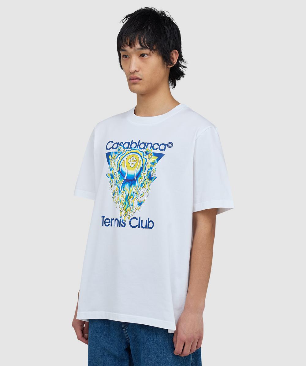 トップス CLANE QUICK DRY COTTON LOGO T-SHIRT Le Temple Du Sport Short Sleeve T-Shirt – Casablanca