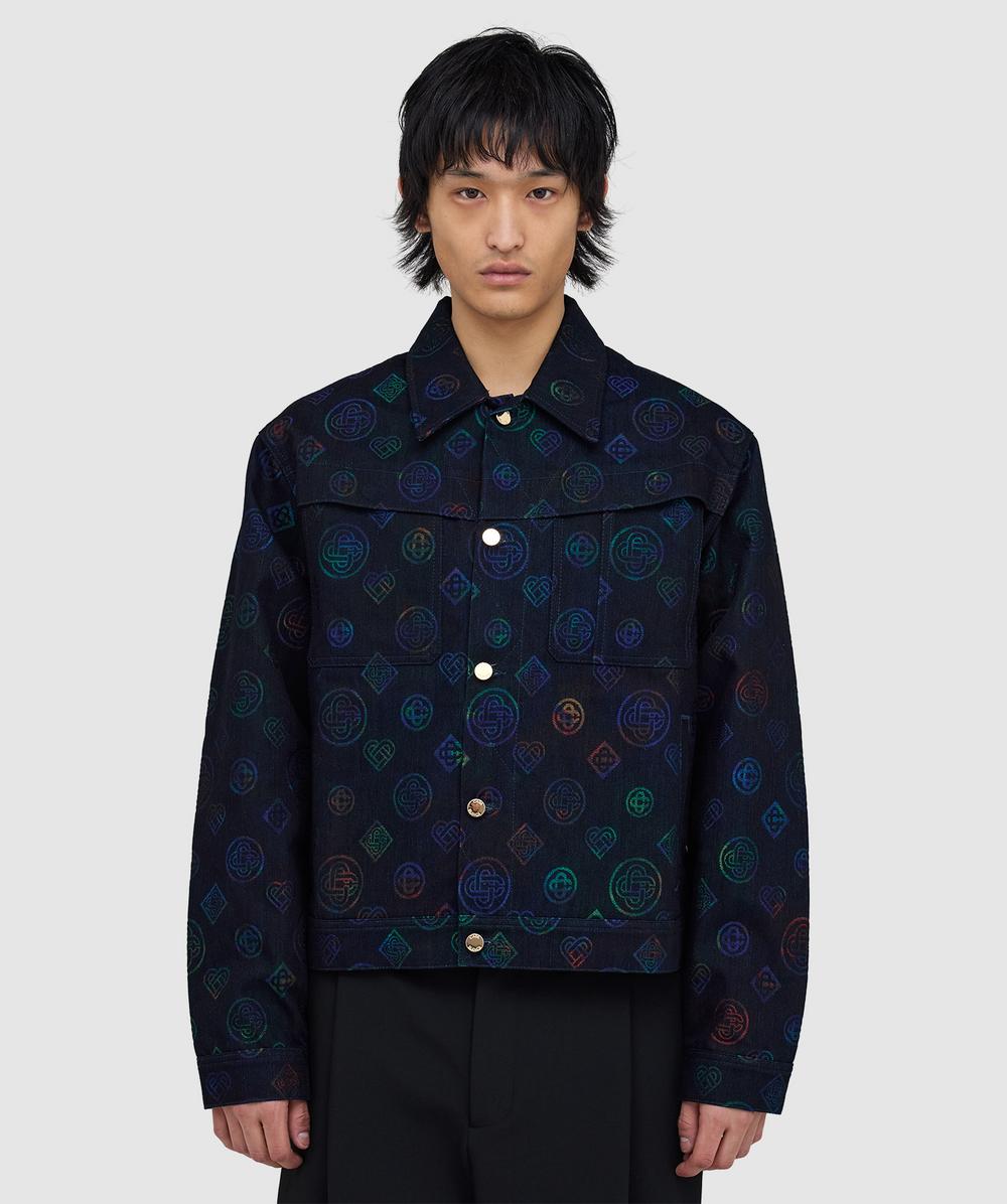 Casablanca Heat Map Denim Jacket (Denim - L) - Size L, Male