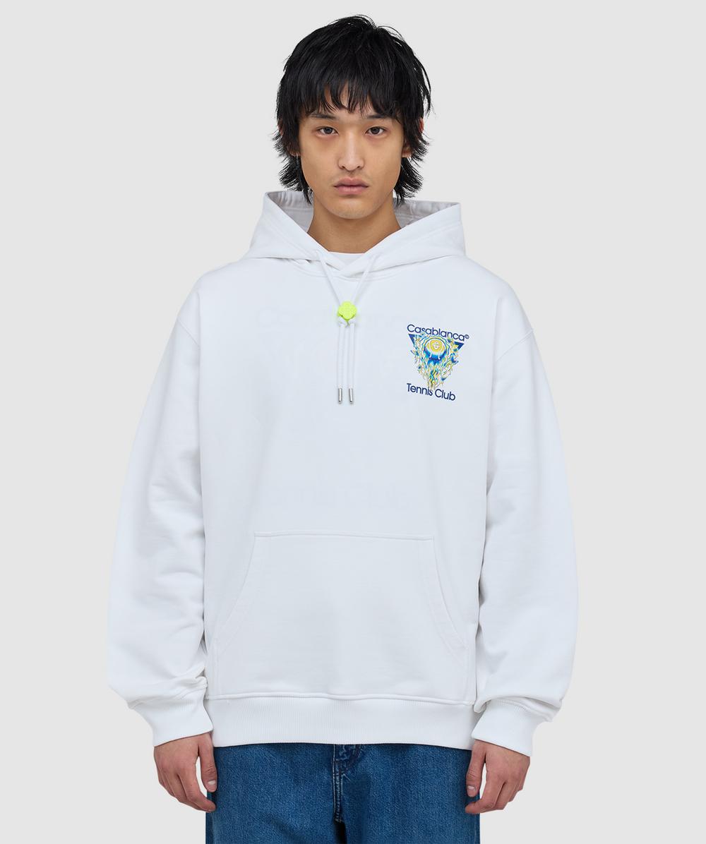 Casablanca Tennis Club Icon Hoodie In White