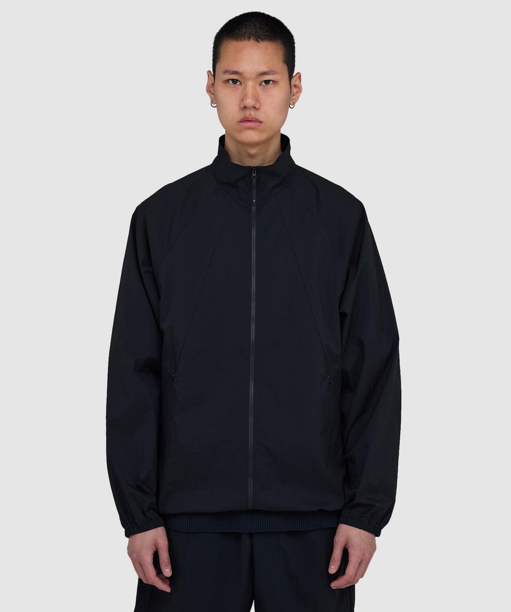 Goldwin Sheer Nylon Wind Jacket In Black