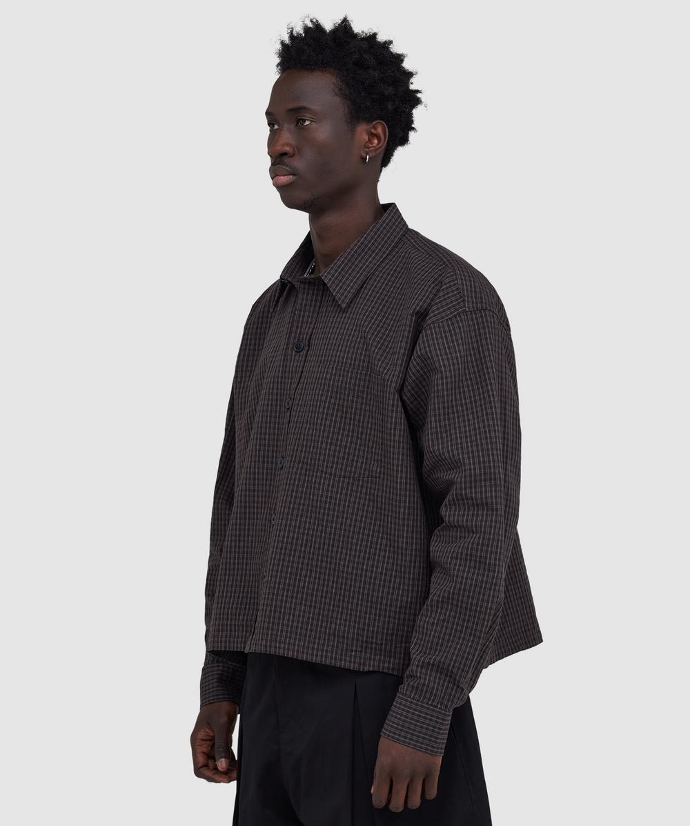 mfpen Priority shirt | DARK LINEN CHECK | SEVENSTORE