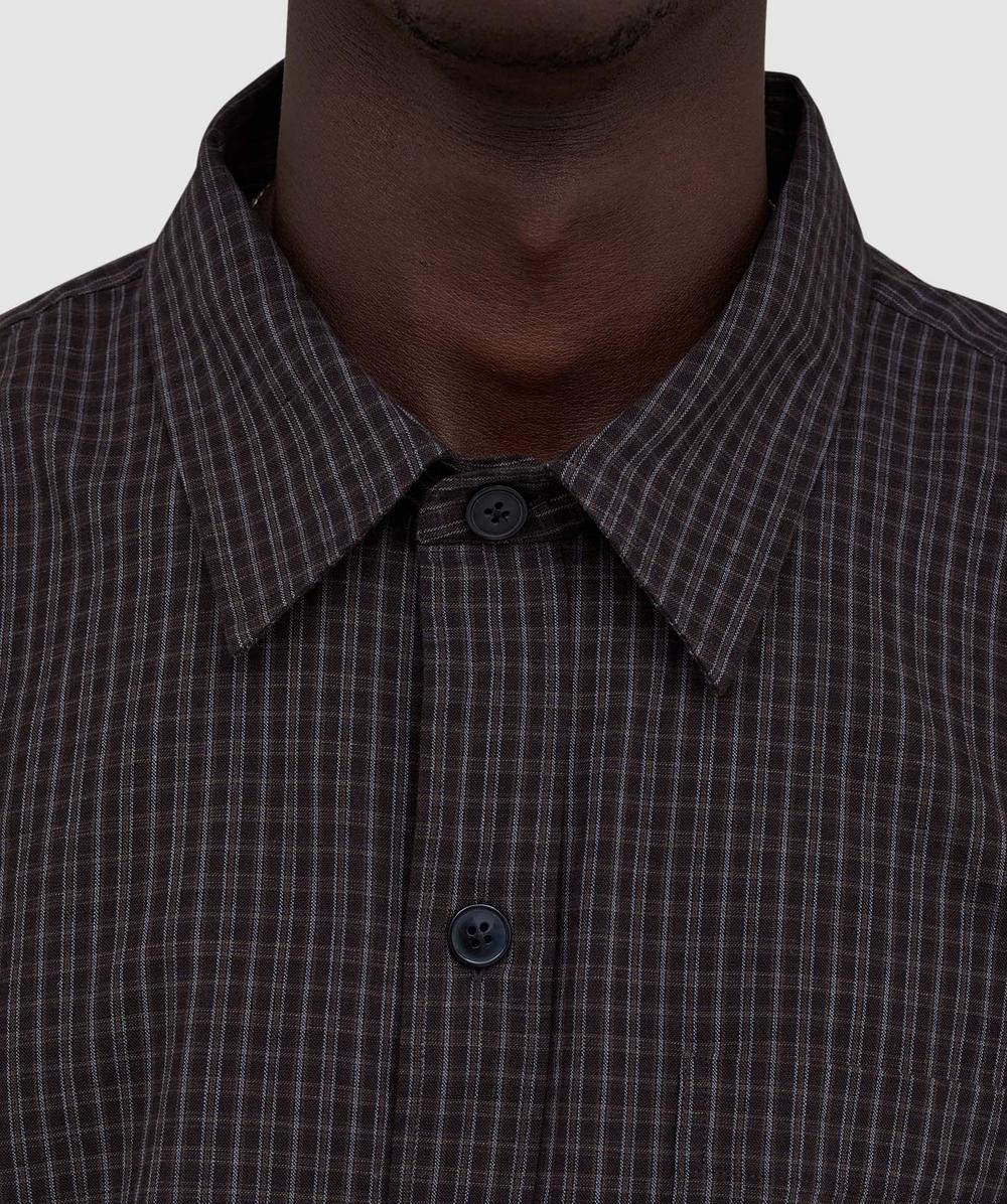 mfpen Priority shirt | DARK LINEN CHECK | SEVENSTORE