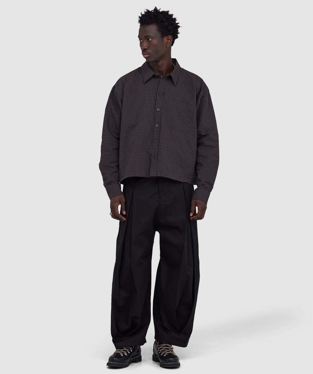 mfpen Priority shirt | DARK LINEN CHECK | SEVENSTORE