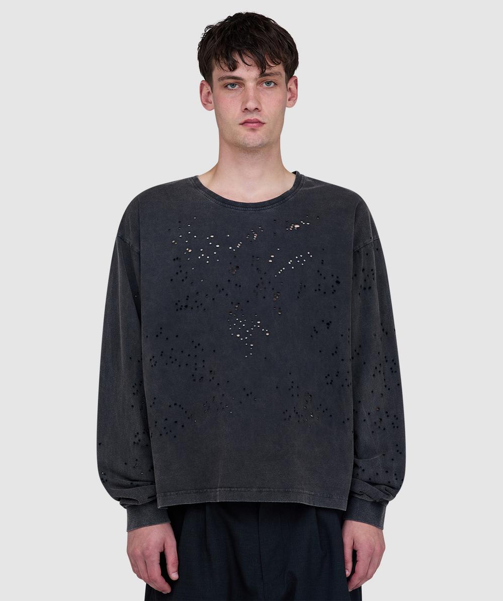 mfpen Relaxed Long Sleeve T-Shirt (Fault And Fracture - Xl) - Size XL, Male