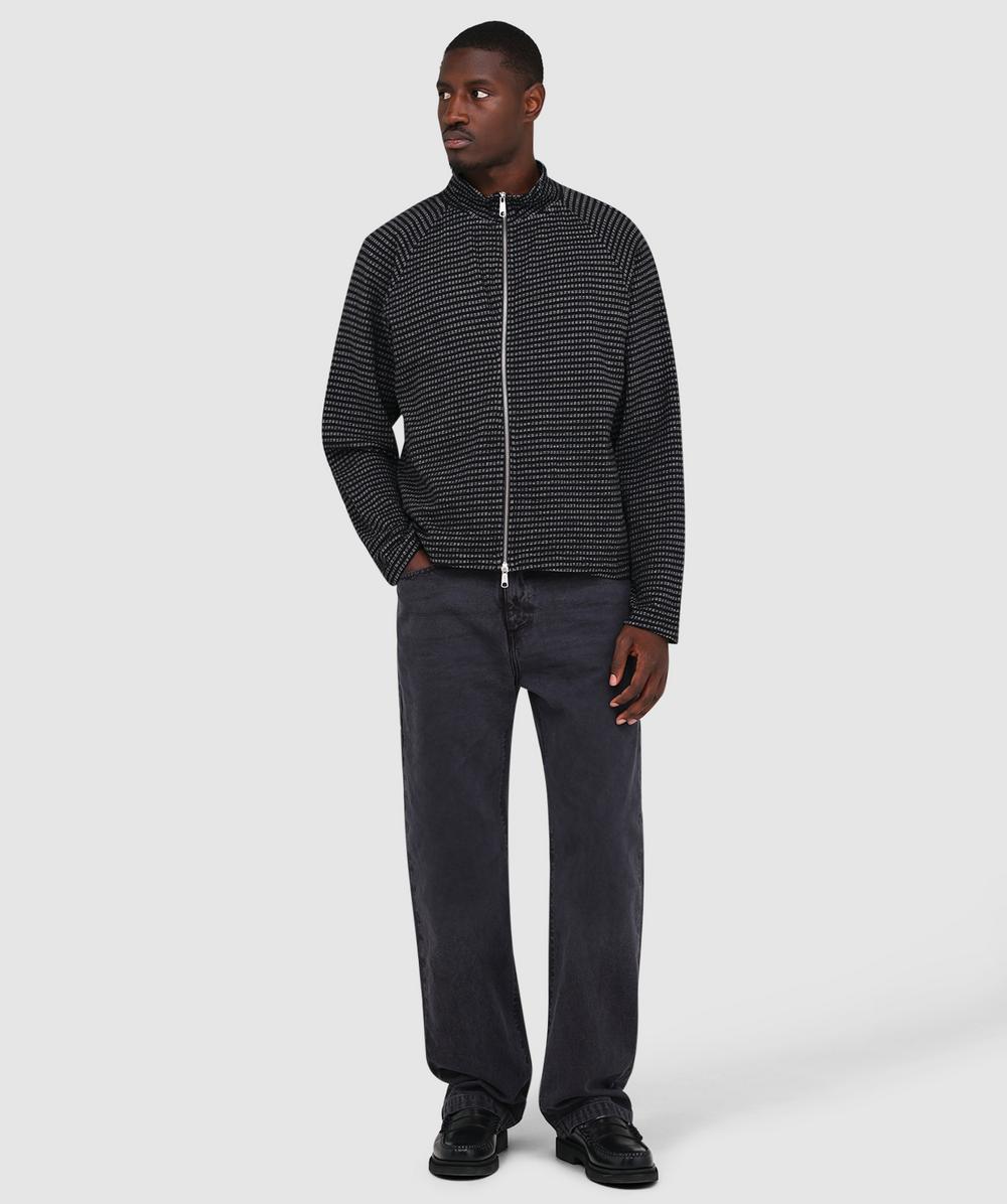 mfpen Leisure zip up jacket | BLACK EXPERIENCED CHECK | SEVENSTORE