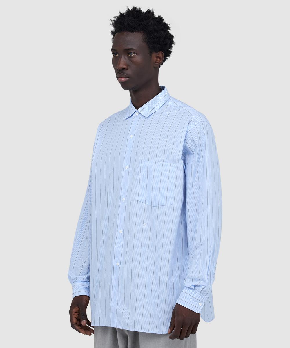 Nanamica Palaka check long sleeve shirt | NAVY | SEVENSTORE