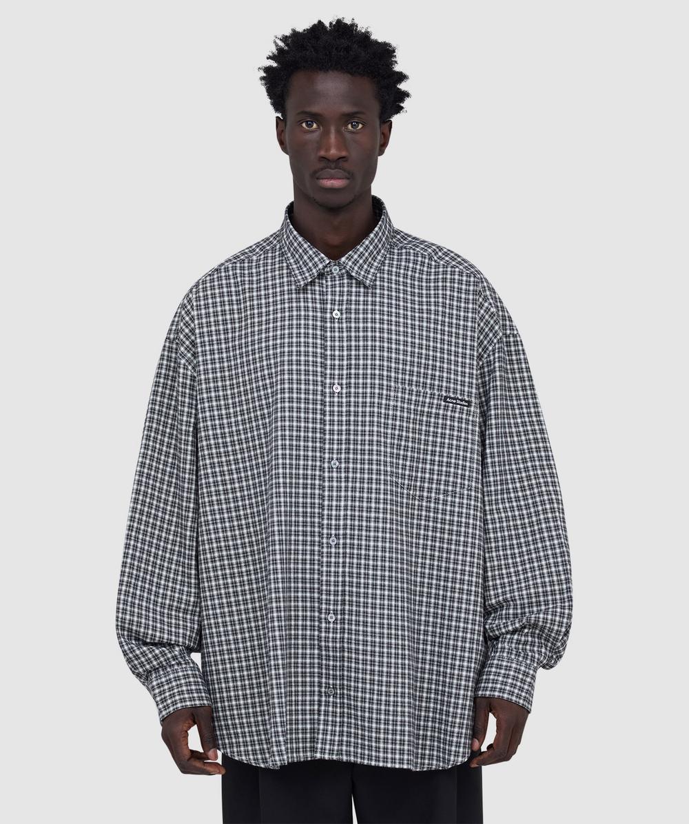 Acne Studios Checked Organic Cotton-flannel Shirt In Multi
