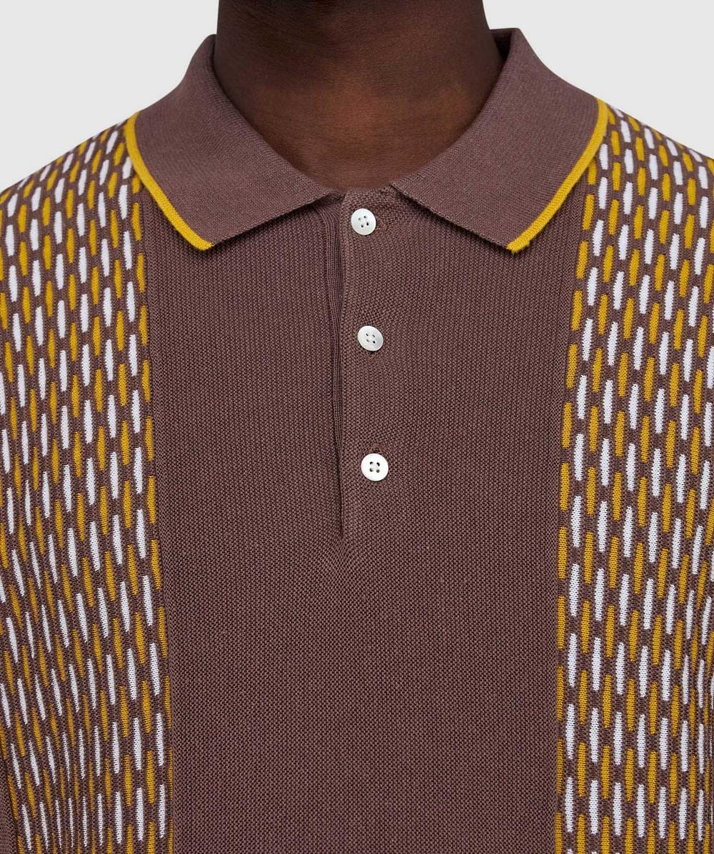 Beams Plus Knit polo shirt | BROWN | SEVENSTORE