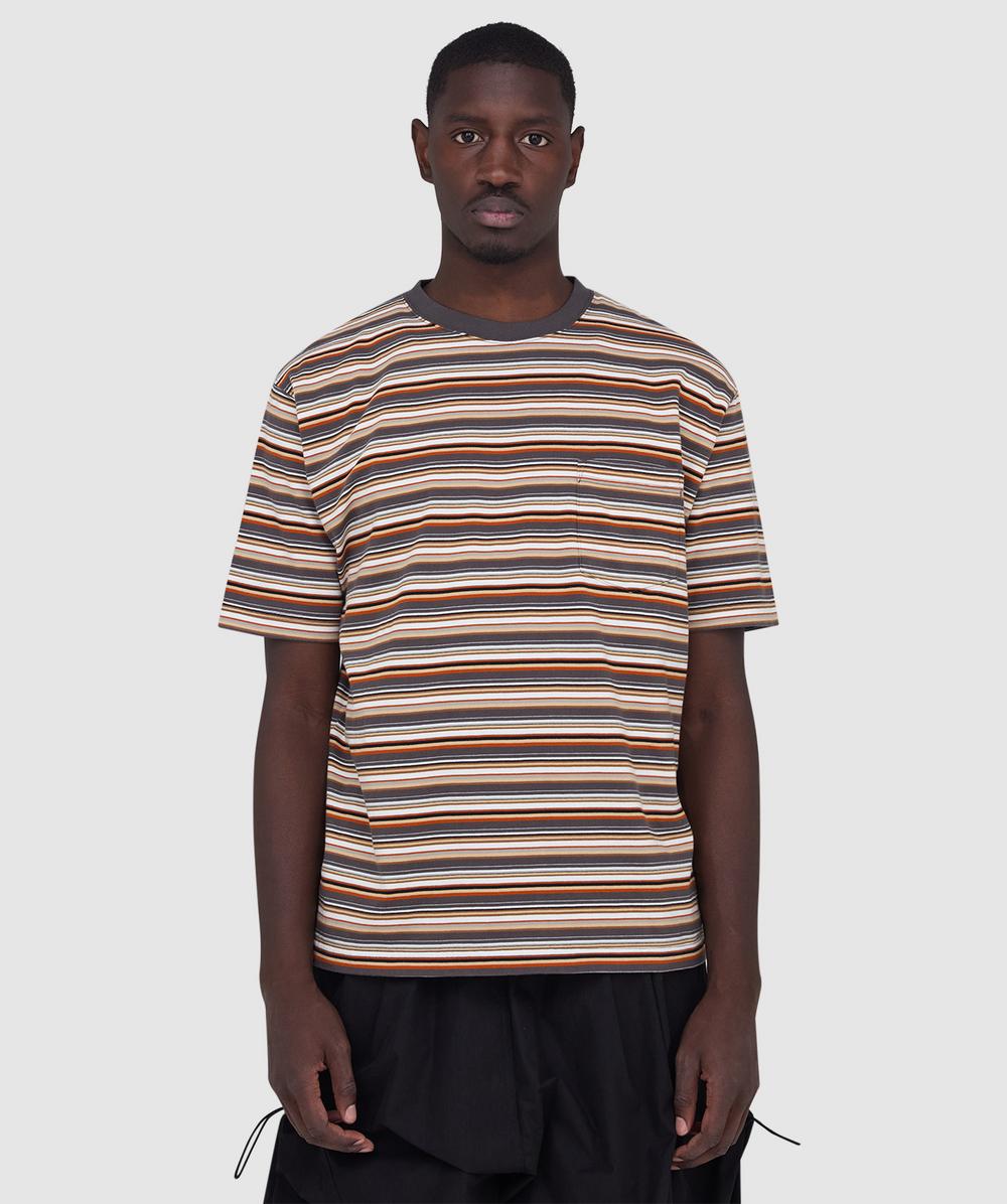 Beams Plus Multi Stripe Pocket T-shirt