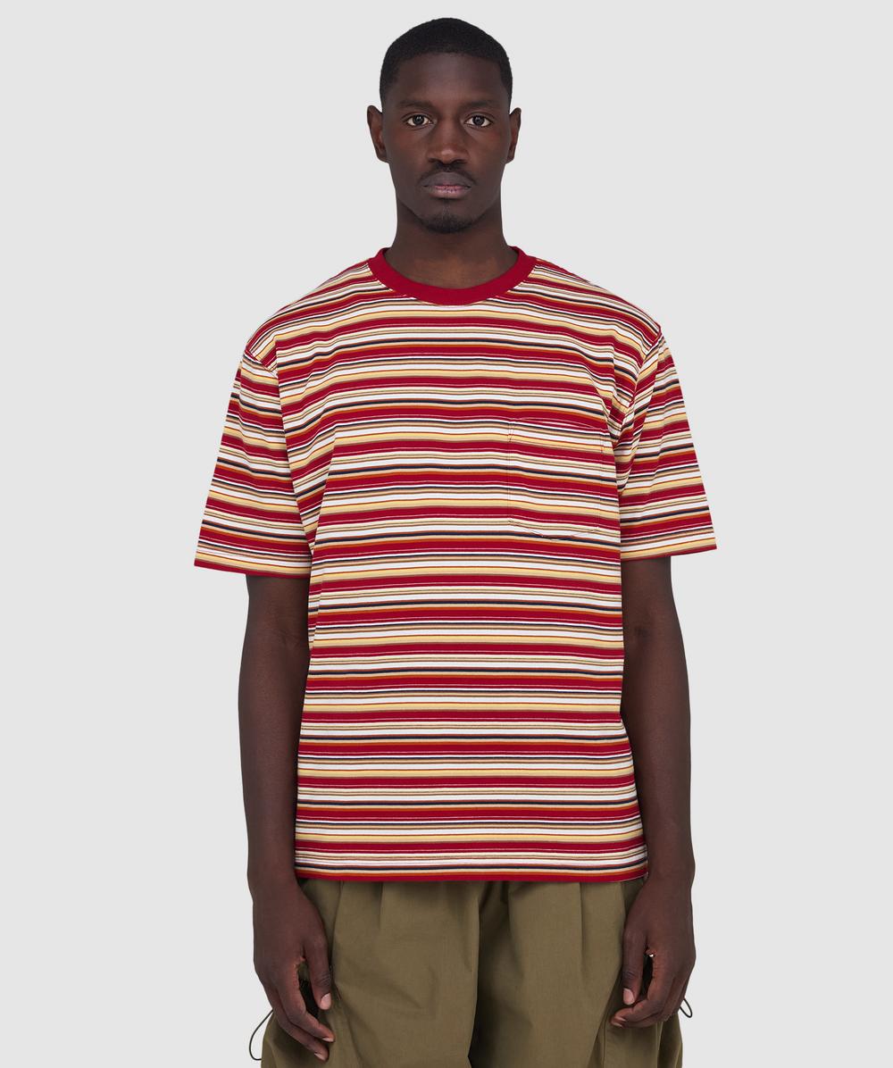 Beams Plus Multi Stripe Pocket T-shirt