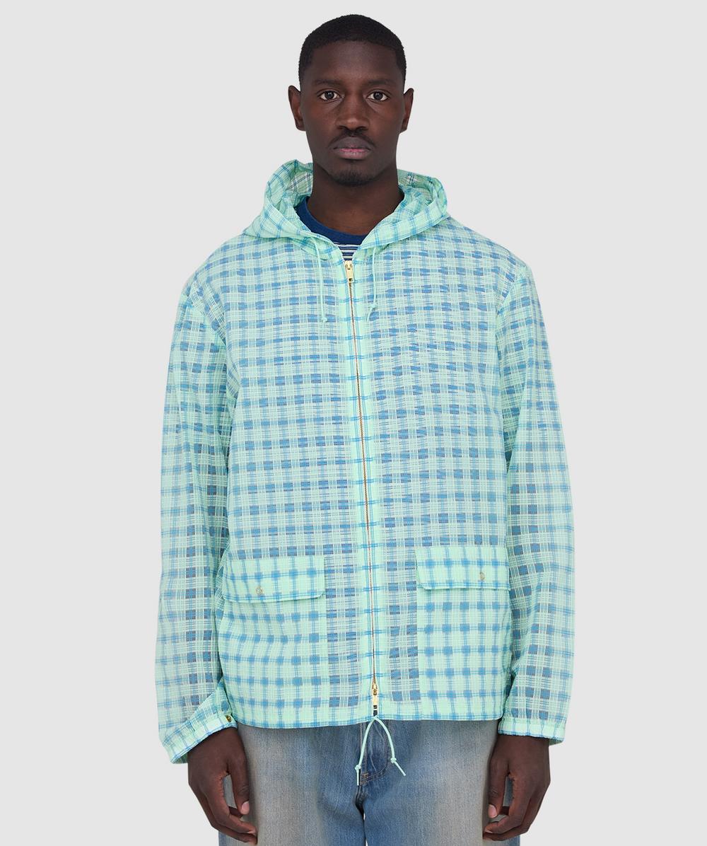 Beams Plus Swing Hooded Jacket In Blue