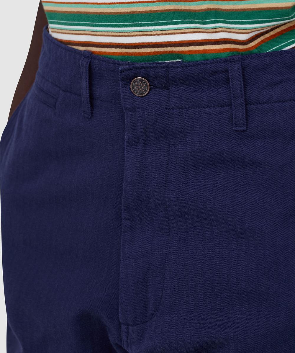 Beams Plus Mil herringbone pant | NAVY | SEVENSTORE