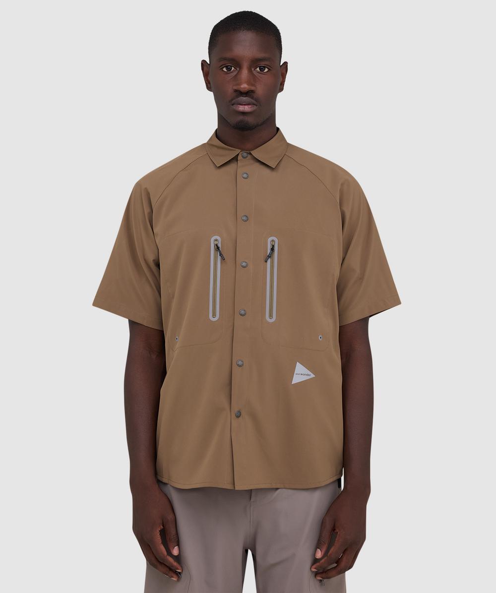And Wander Tech Shirt (Light Khaki - L) - Size L, Male