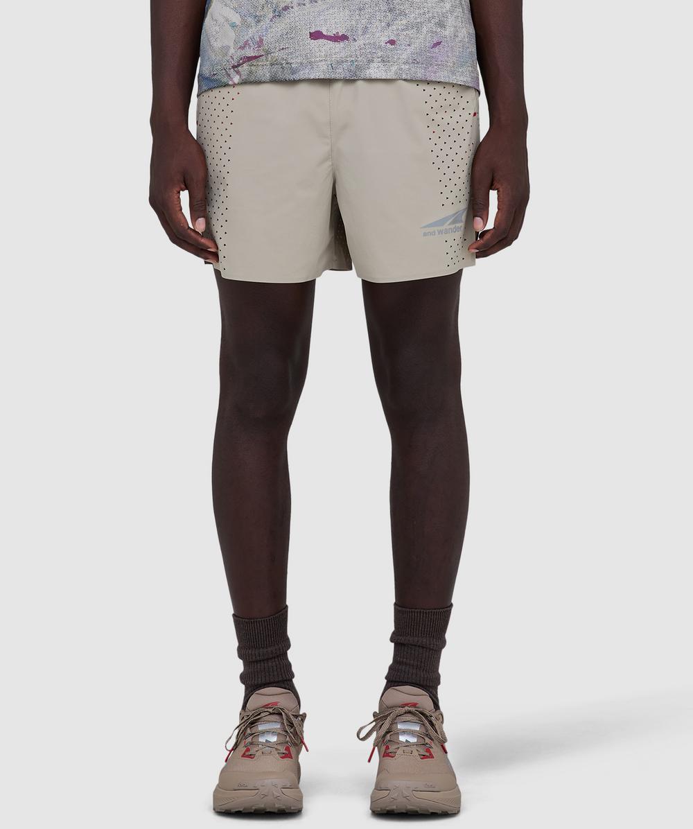 And Wander X Altra Ventilation Short Pant In Brown