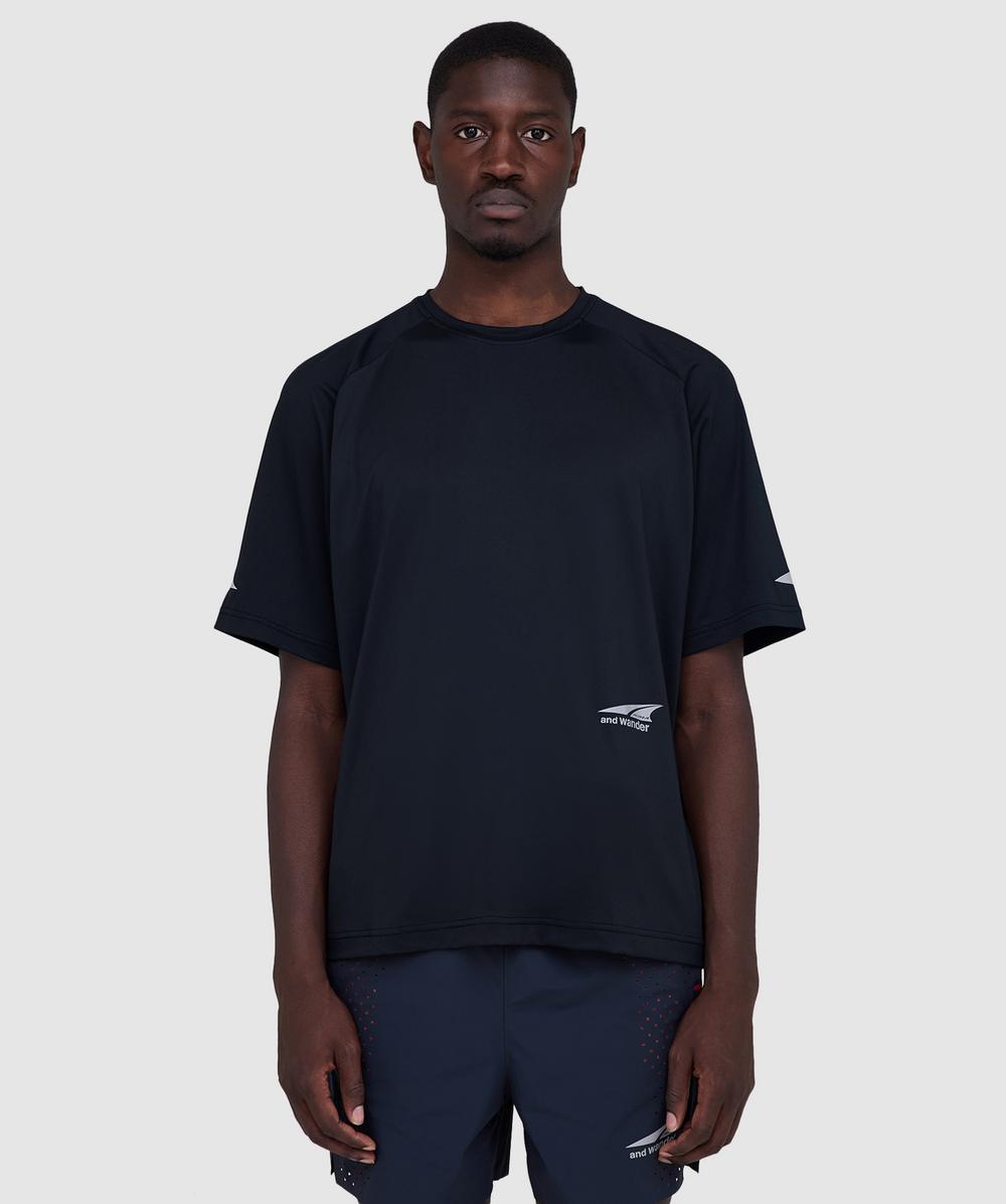And Wander X Altra Short Sleeve T-shirt In Black