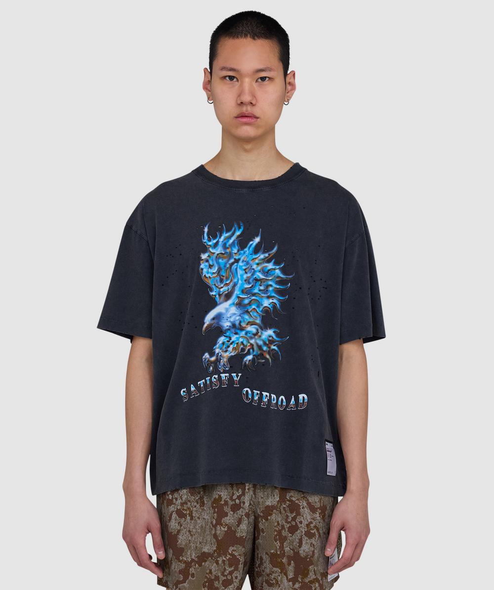 Satisfy Mothtech Chrome Eagle T-shirt In Black