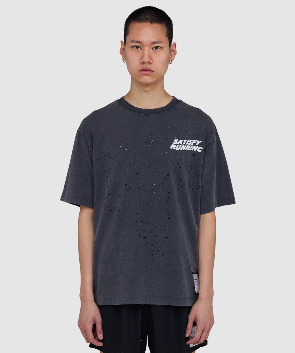 Satisfy Mothtech Wave Logo T-shirt In Blue