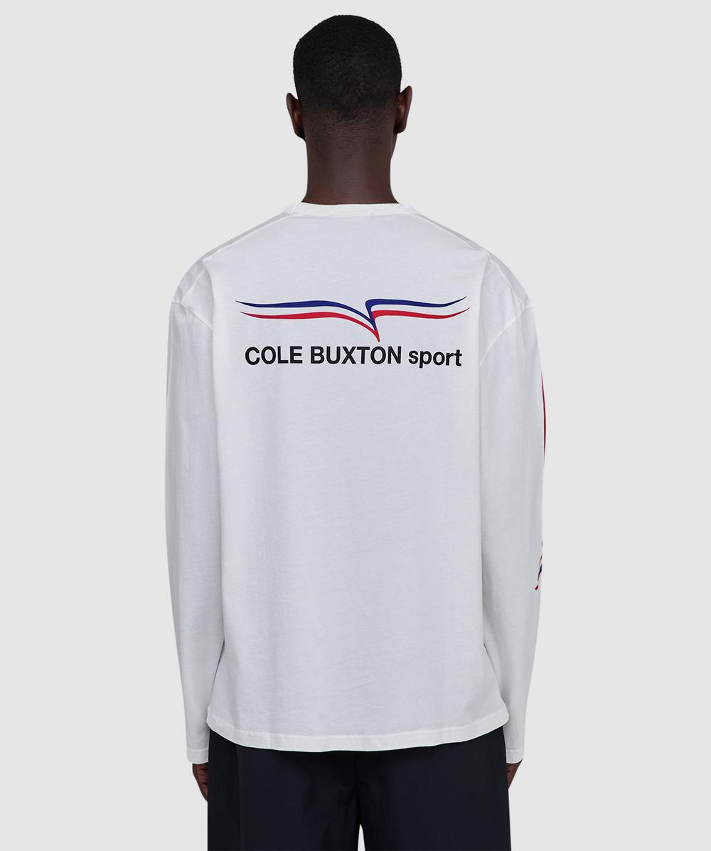 Cole Buxton Cb Sport Long Sleeve T-shirt In White