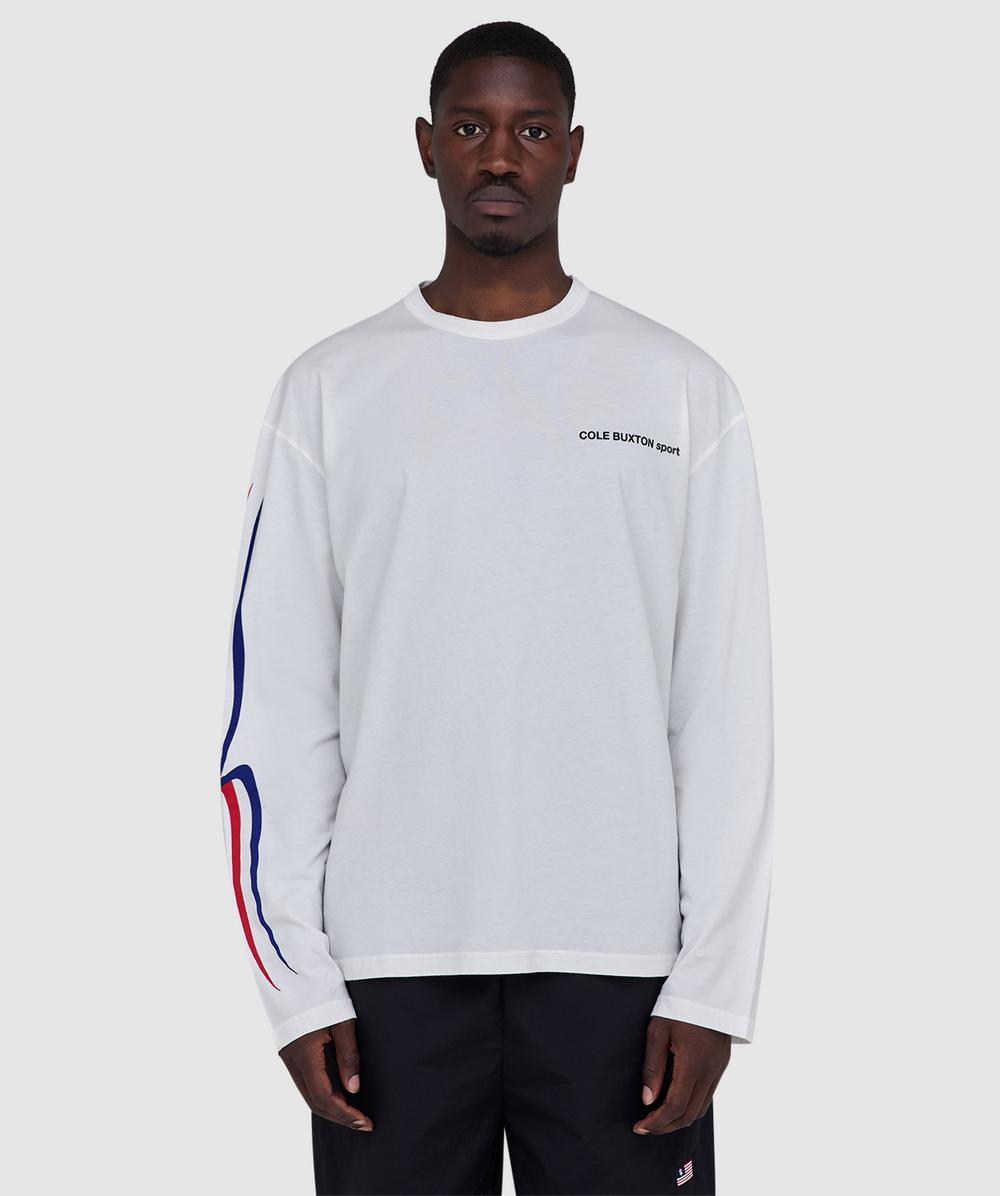 Cole Buxton CB sport long sleeve t-shirt | VINTAGE WHITE | SEVENSTORE
