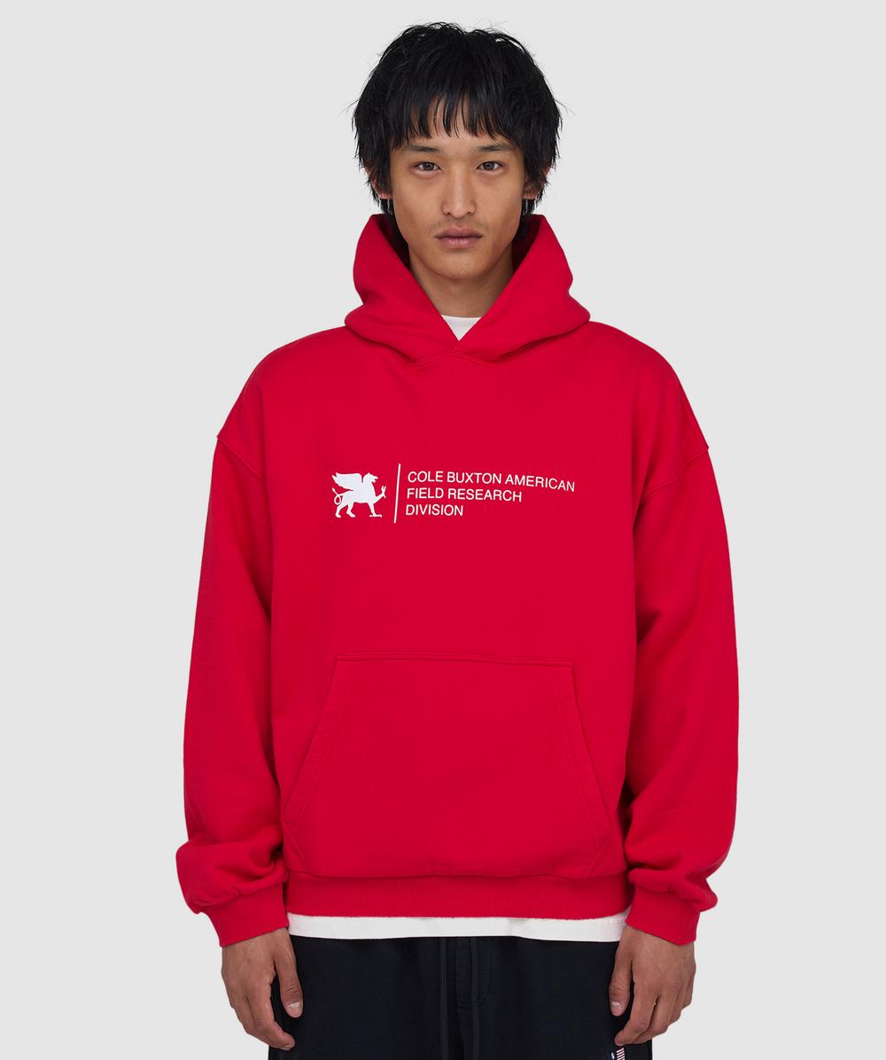Cole Buxton Research Division Hoodie In Red