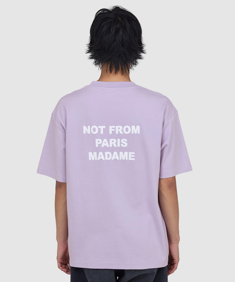 Drôle De Monsieur Men's Purple Slogan T-Shirt (Lavander - L) - Size L