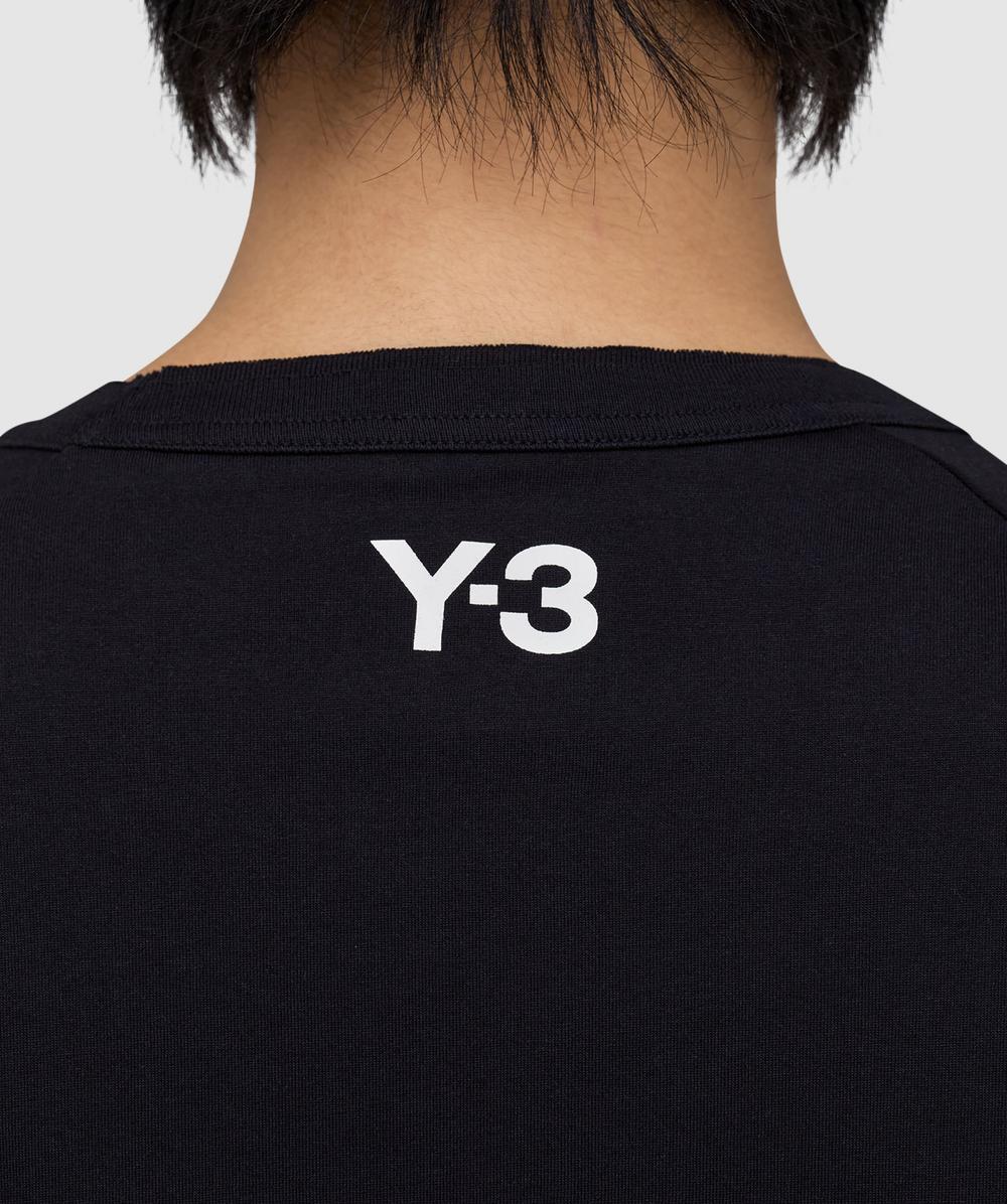 Y-3 Raw edge short sleeve t-shirt | BLACK | SEVENSTORE