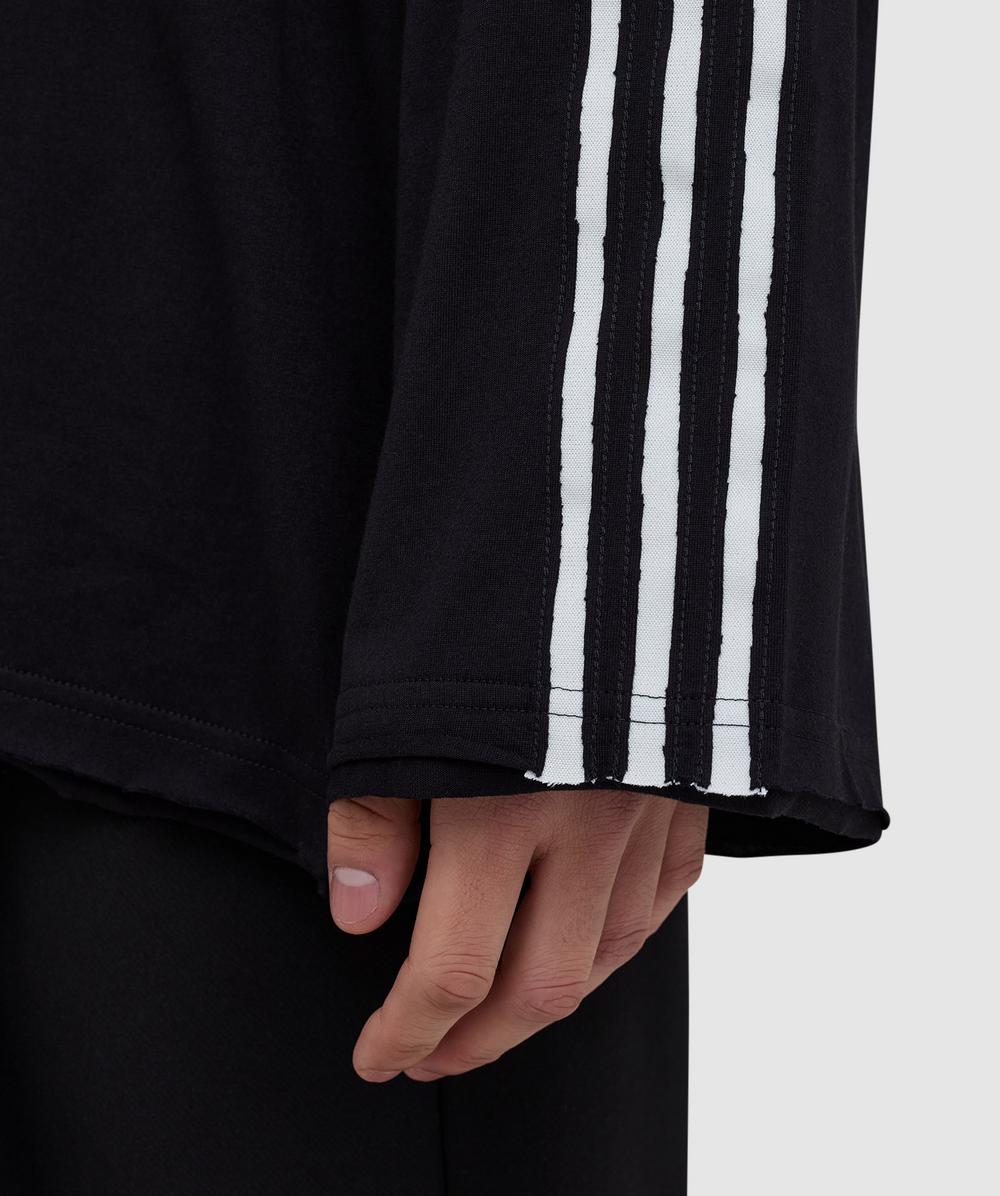 Y-3 Raw edge long sleeve t-shirt | BLACK | SEVENSTORE