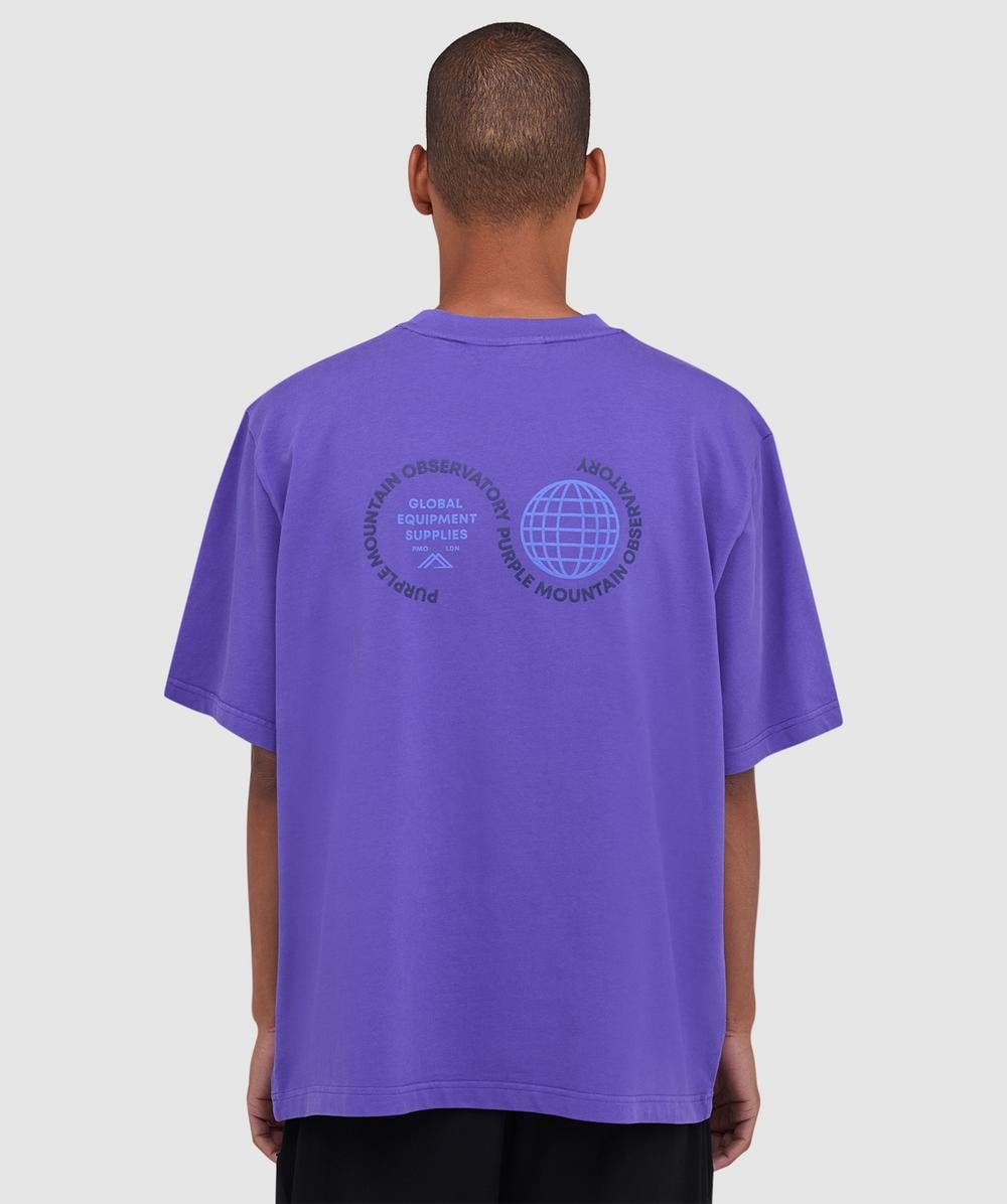 Purple Mountain Observatory Globe T-shirt In Blue
