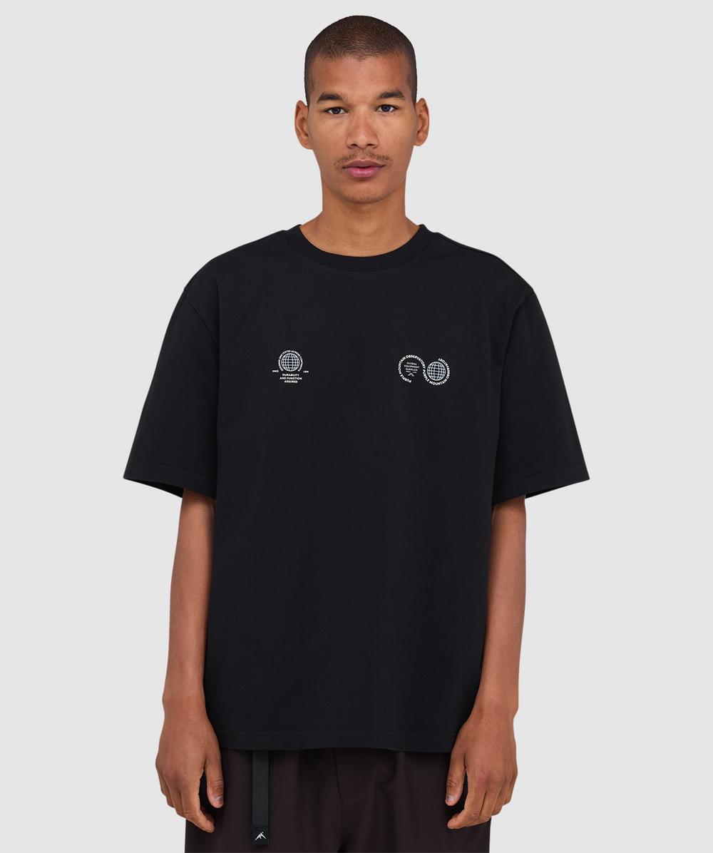 Purple Mountain Observatory Globe t-shirt | BLACK | SEVENSTORE