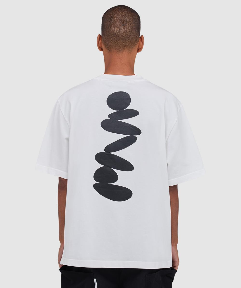 Purple Mountain Observatory Boulders T-shirt In White