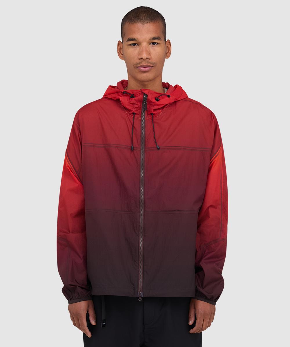 Purple Mountain Observatory Breeze Ombre Jacket (Orange Ombre - Xl) - Size XL, Male