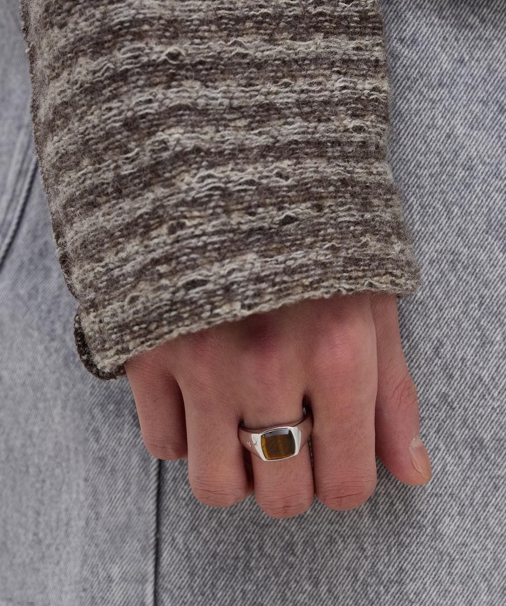 Tom Wood Tiger eye kay ring | TIGER EYE | SEVENSTORE
