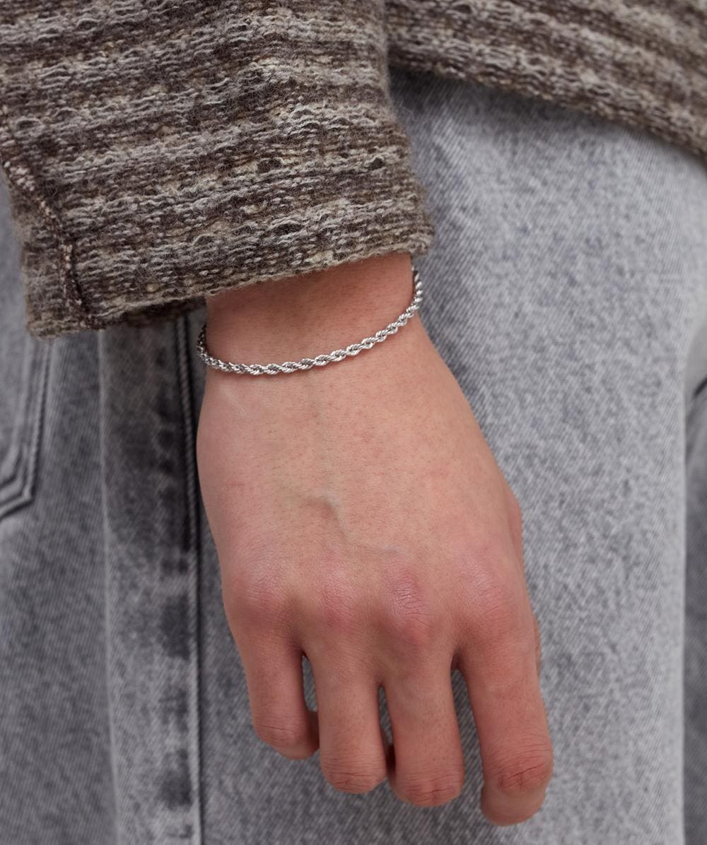 Tom Wood Rope bracelet | 925 STERLING SILVER | SEVENSTORE