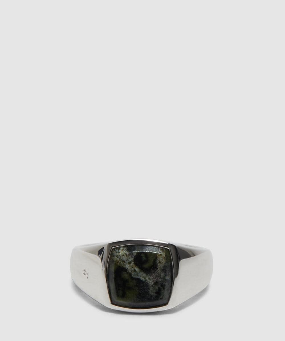 Tom Wood Kambaba Jasper Kay Ring In Gray