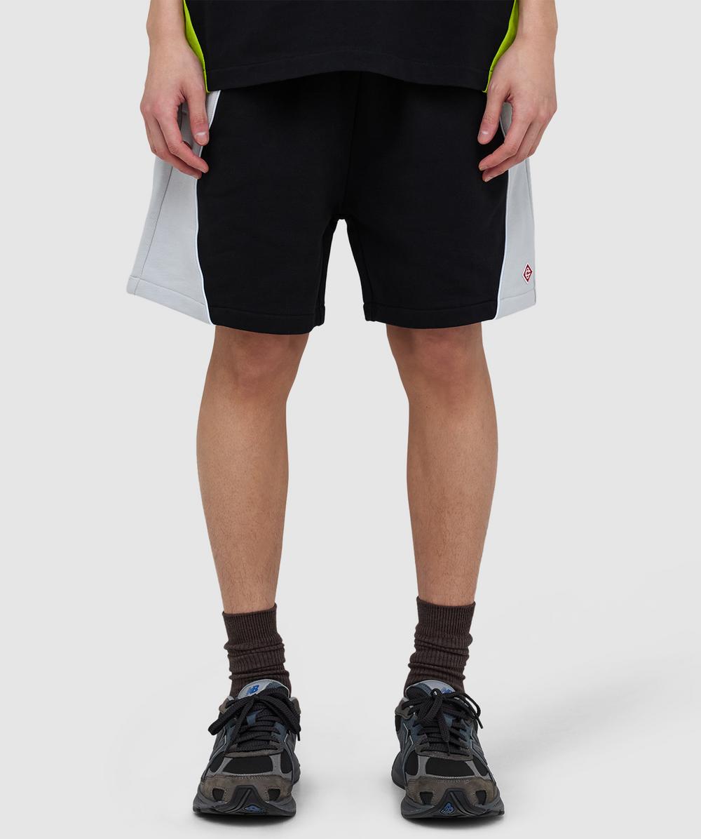 Casablanca Men's Black Colourblock Sweat Short ( - M) - Size M