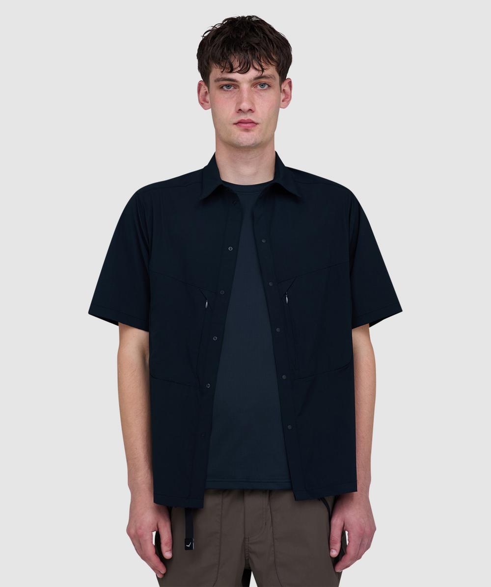 Cayl Air Breathe Short Sleeve Shirt In Black