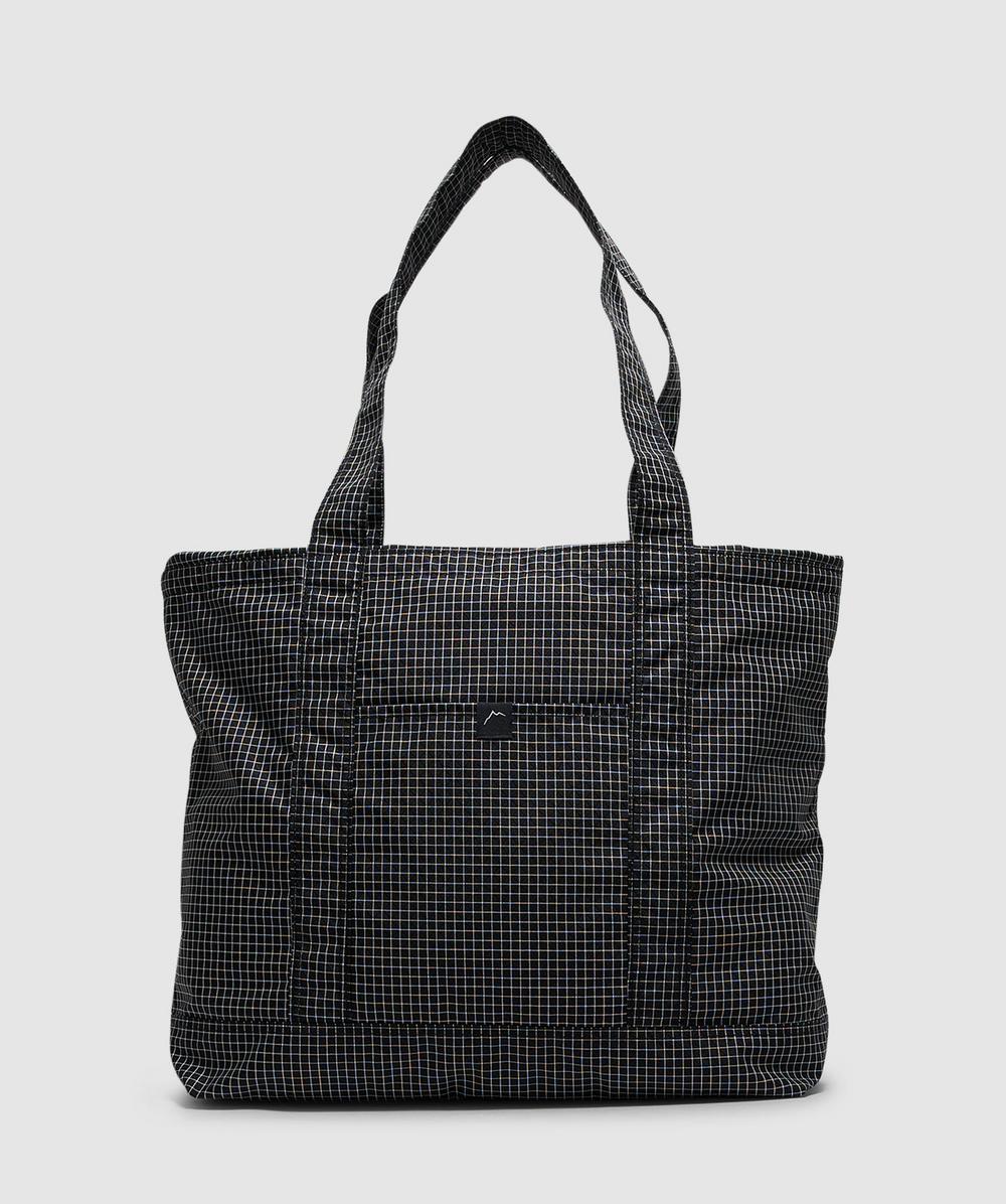 Cayl Grid Tote Bag In Black