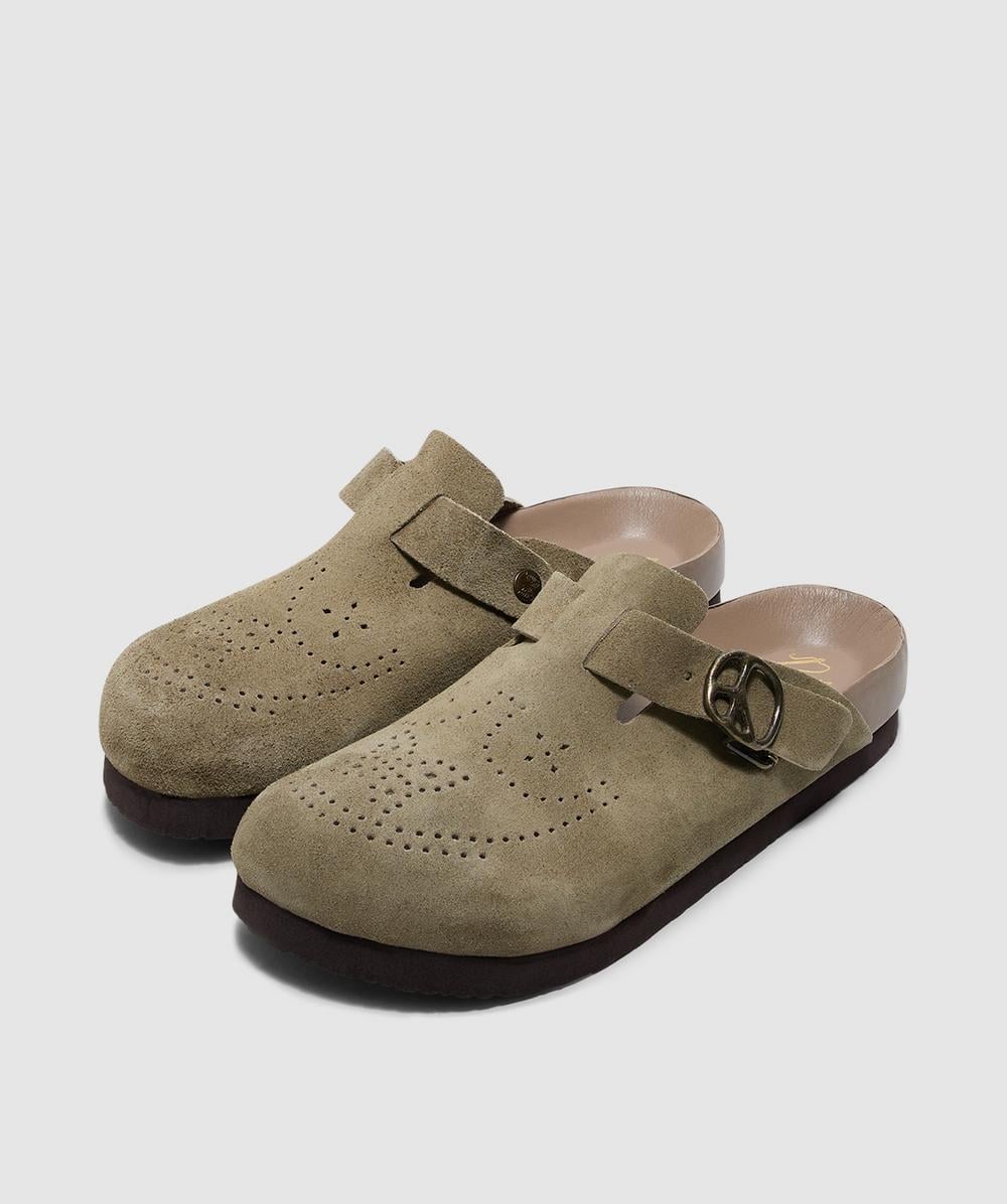 Needles Suede clog sandal | TAUPE | SEVENSTORE Needles Suede clog sandal | TAUPE | SEVENSTORE