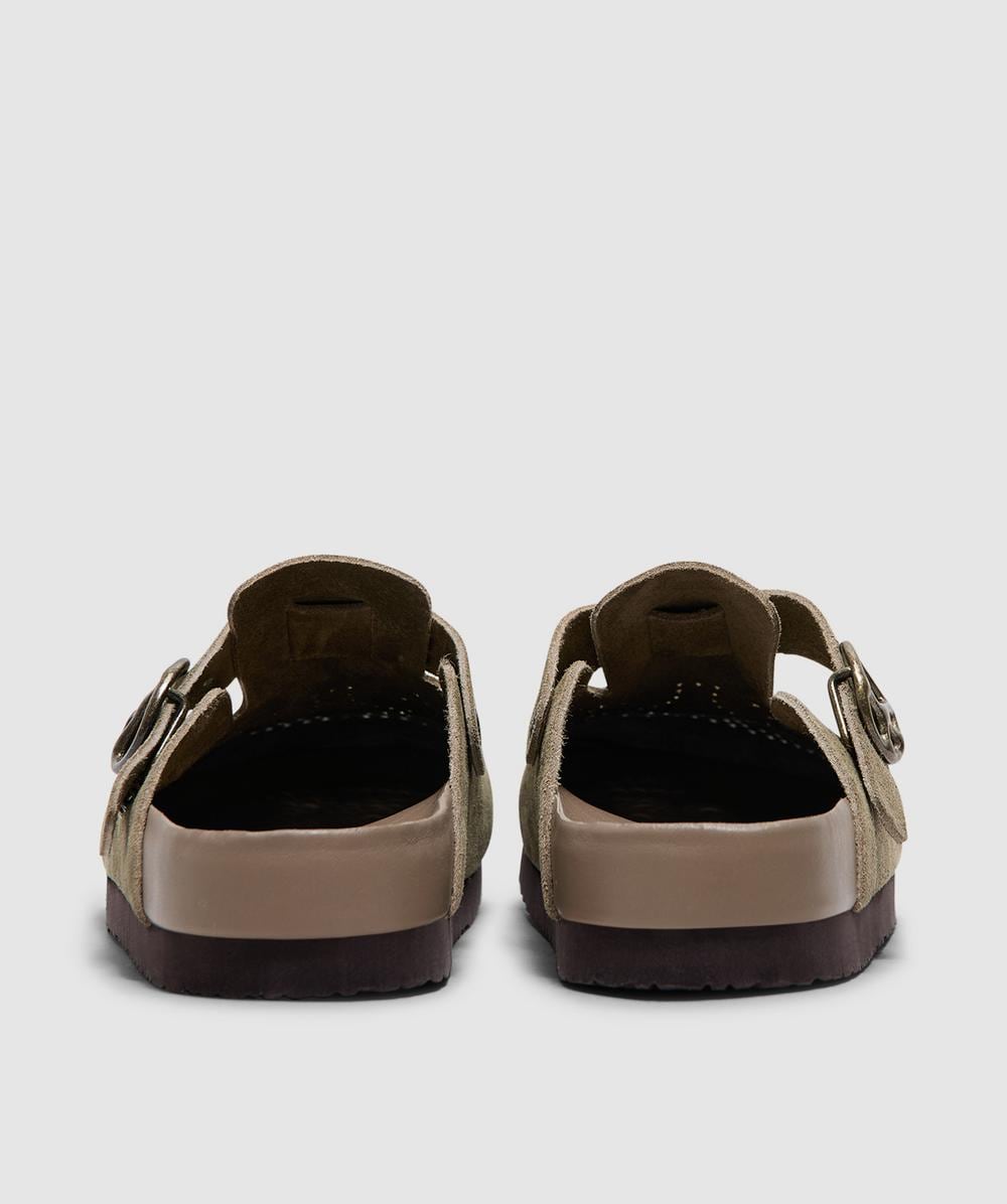 Needles Suede clog sandal | TAUPE | SEVENSTORE