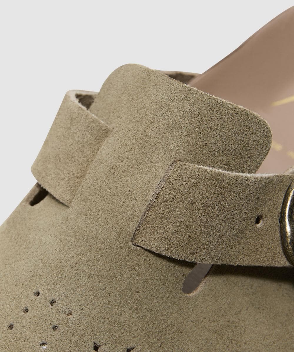 Needles Suede clog sandal | TAUPE | SEVENSTORE