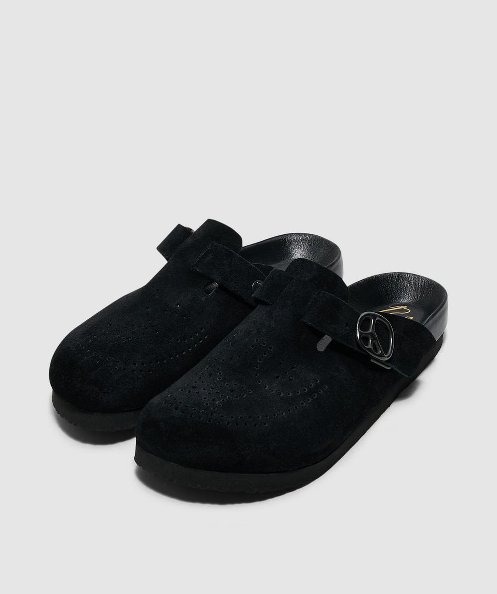 Needles Suede clog sandal | BLACK | SEVENSTORE