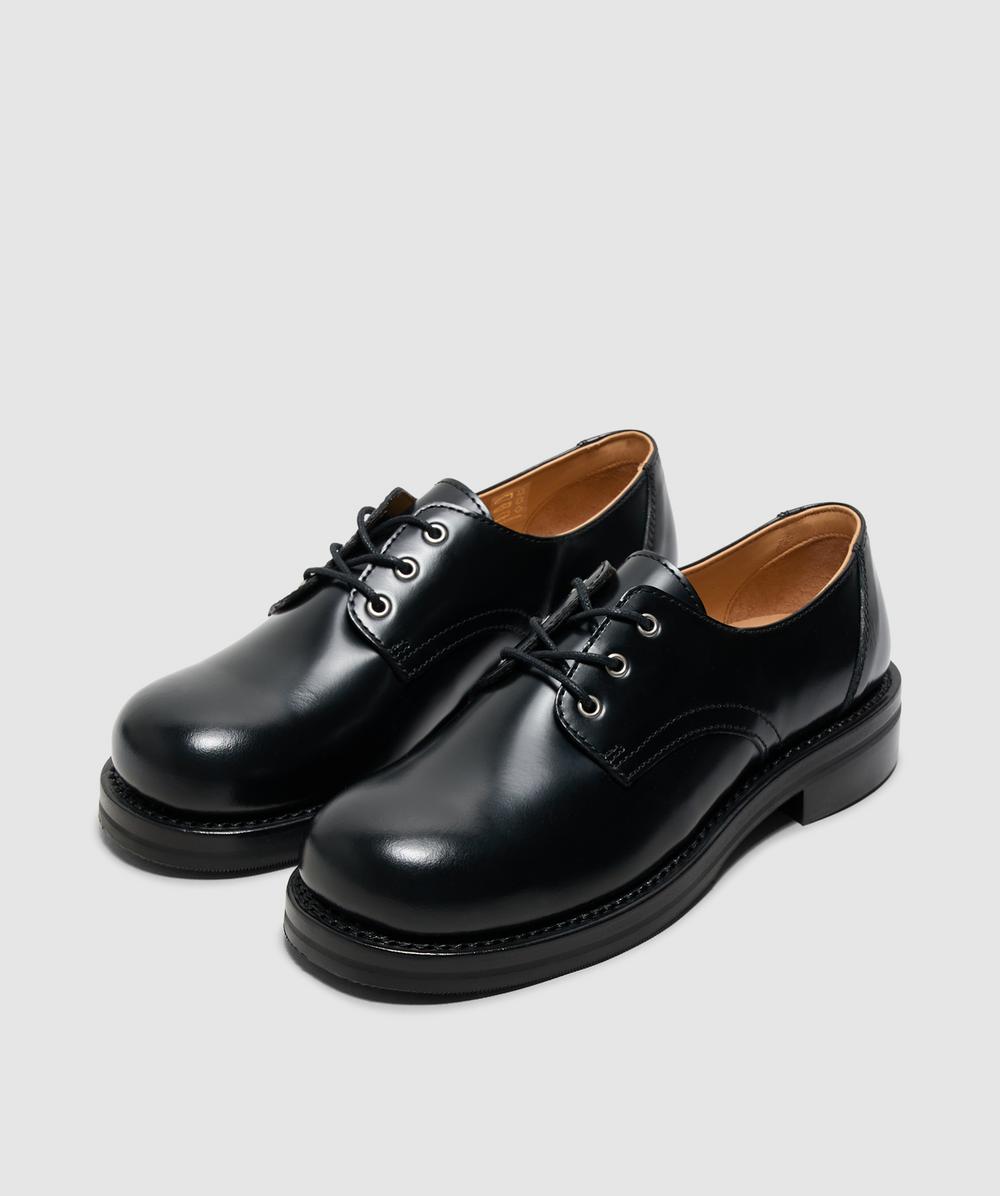 Our Legacy Reception shoe | GLAZED BLACK LEATHER | SEVENSTORE
