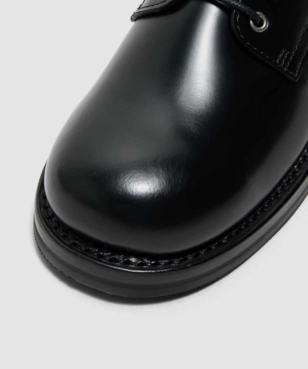 Our Legacy Reception shoe | GLAZED BLACK LEATHER | SEVENSTORE
