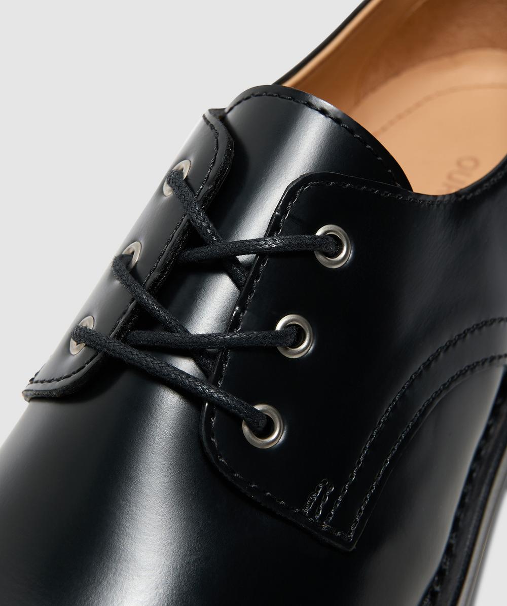 Our Legacy Reception shoe | GLAZED BLACK LEATHER | SEVENSTORE