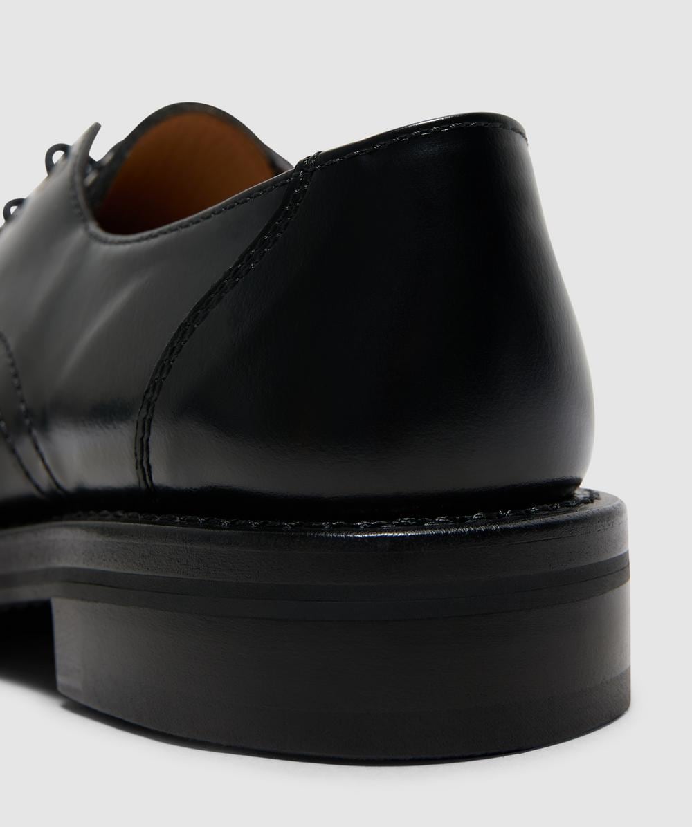 Our Legacy Reception shoe | GLAZED BLACK LEATHER | SEVENSTORE