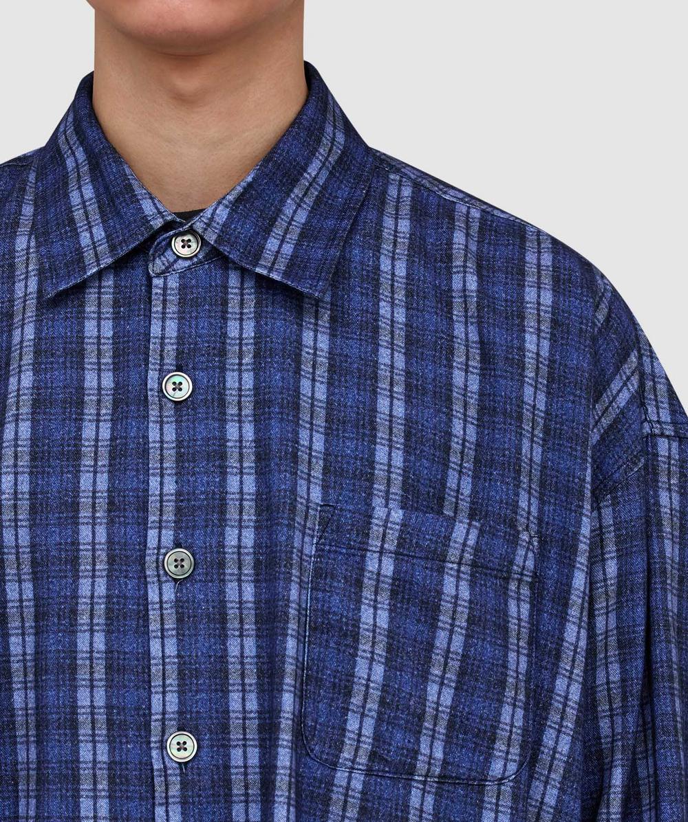 Our Legacy Borrowed shirt | CHECK PLEASE PRINT | SEVENSTORE